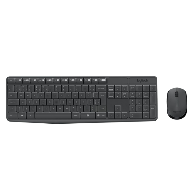 Kit Teclado e Mouse Wireless Óptico Led 1000 Dpis Mk235 920-007903 Logitech