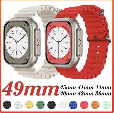 Pulseira oceânica Para relógios Apple série 8 ultra 49mm 45mm 41mm smartWatch relógio