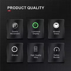 relogio masculino relógios de luxo aço inoxidável quartzo