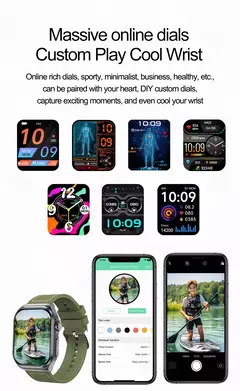 Nfc Smart Watch para homens, relógios para medicina IP68 à prova d'água - SDJ Loja Virtual