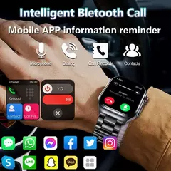 Nfc Smart Watch para homens, relógios para medicina IP68 à prova d'água na internet