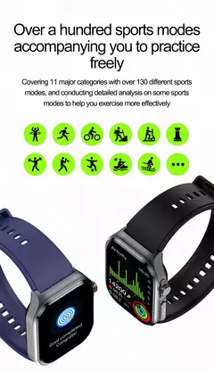 Nfc Smart Watch para homens, relógios para medicina IP68 à prova d'água na internet