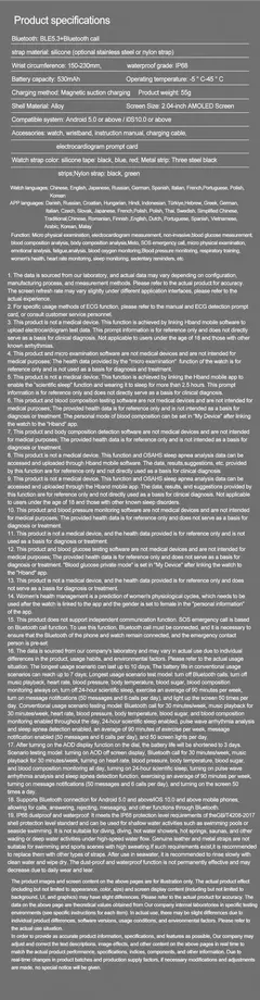 Nfc Smart Watch para homens, relógios para medicina IP68 à prova d'água - comprar online