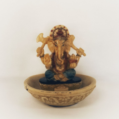 Porta Vela/Incensario em Resina Ganesha