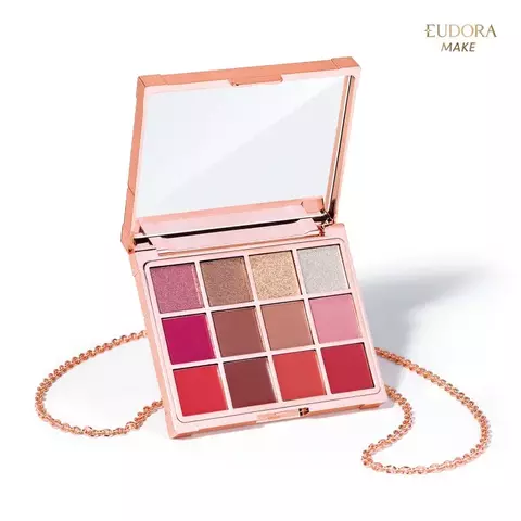 Paleta Multifuncional Clutch Metals Rosé Eudora Make 10g