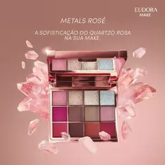 Paleta Multifuncional Clutch Metals Rosé Eudora Make 10g - comprar online