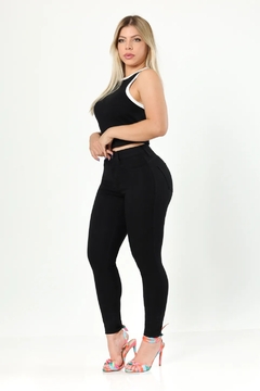 CALÇA JEANS SKINNY MODELADORA CINTURA ALTA-6752