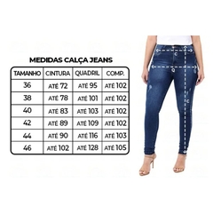 CALÇA JEANS SKINNY MODELADORA CINTURA ALTA-6752 - loja online