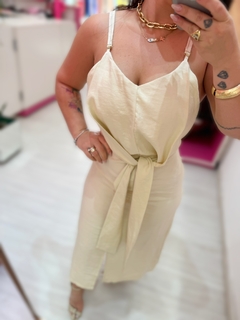 Vestido midi Yasmim (off) - comprar online