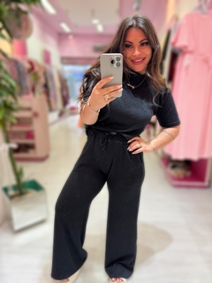 Conjunto calça e blusa Antonella preto
