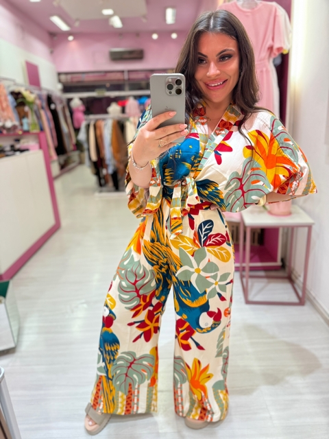Conjunto CALÇA E BLUSA MULTIFORMAS AMARELO