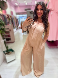 Macacão Ana Beatriz (nude) - Diamante Rose | Moda feminina Esteio | Loja de roupas feminina
