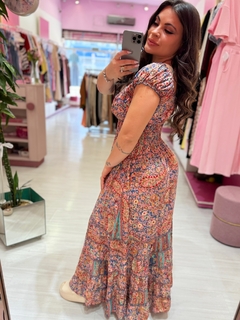 Vestido longo indiano vermelho na internet