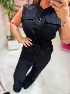 Conjunto Francisca calça + camisa alongada (preto) na internet