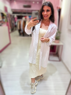 Vestido Chamise Priscila branco - Diamante Rose | Moda feminina Esteio | Loja de roupas feminina