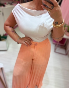 Blusa regata gola boba off na internet