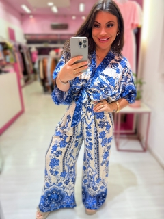 Conjunto CALÇA E BLUSA MULTIFORMAS azul bebe - comprar online