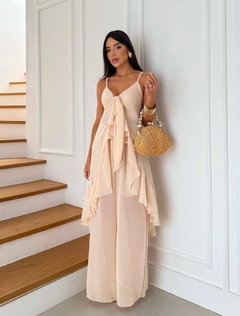 Conjunto calça e blusa HELENINHA NUDE