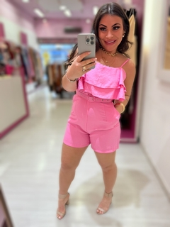 Macação cinto Deise ROSA CANDY na internet
