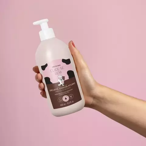 Loção Desodorante Hidratante Corporal Cuide-se Bem Deleite Chocolatudo 400ml - Espaço Nati Lopes