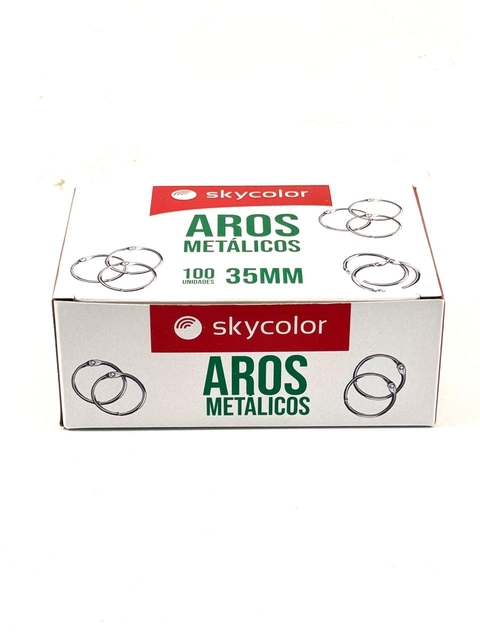 AROS METALICOS X100 35MM SKYCOLOR