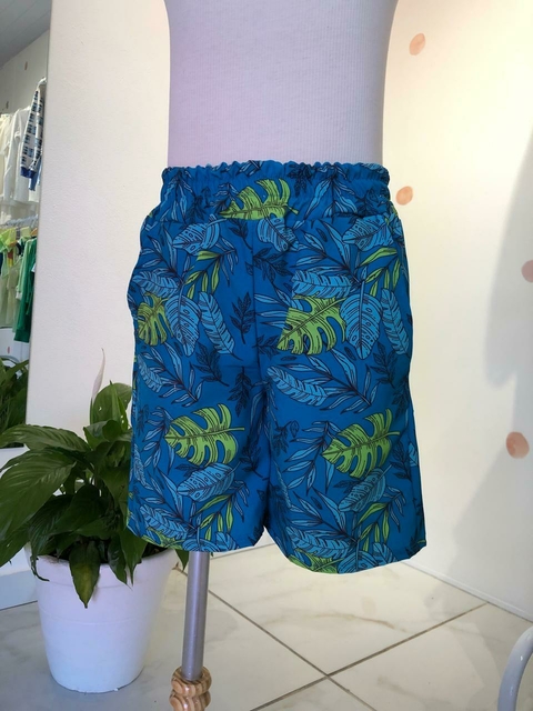 Bermuda Tactel Folhas