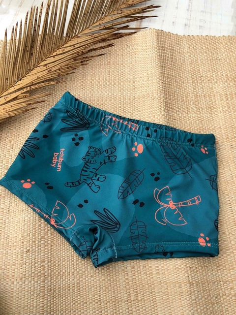 Sunga estampa Tigre Verde