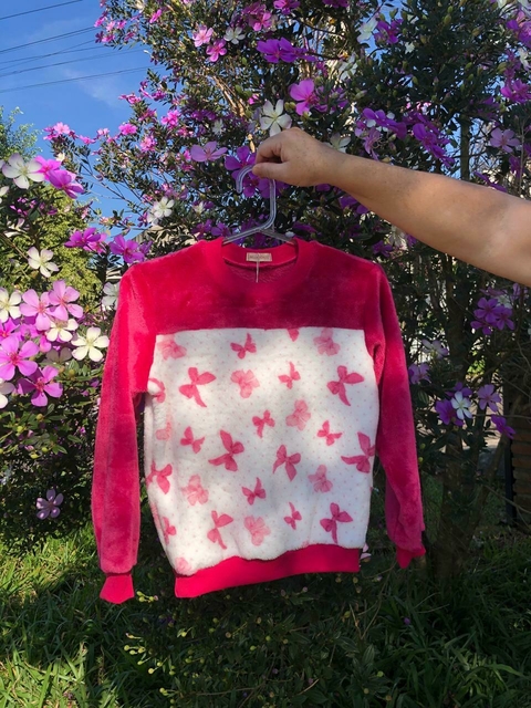 Blusão Fleece Laços