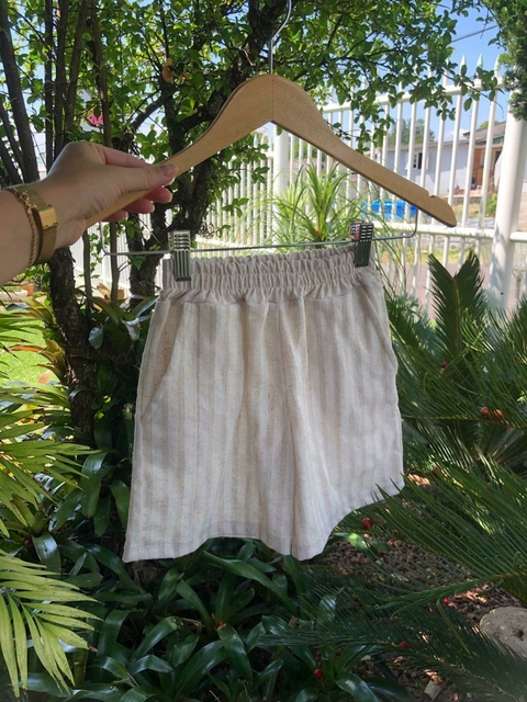 Bermuda Linho Listrada