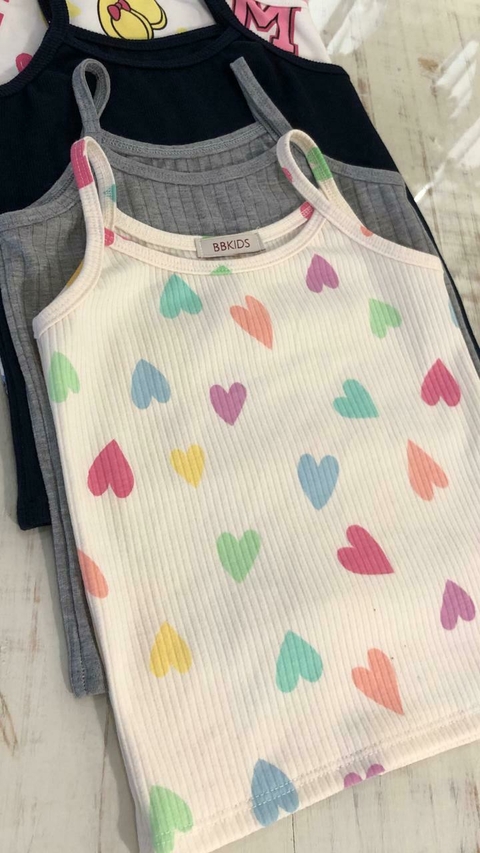 Blusa Alça Corações