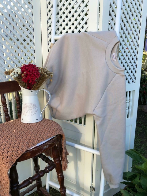 Blusa Moletom Oversized - Gelo