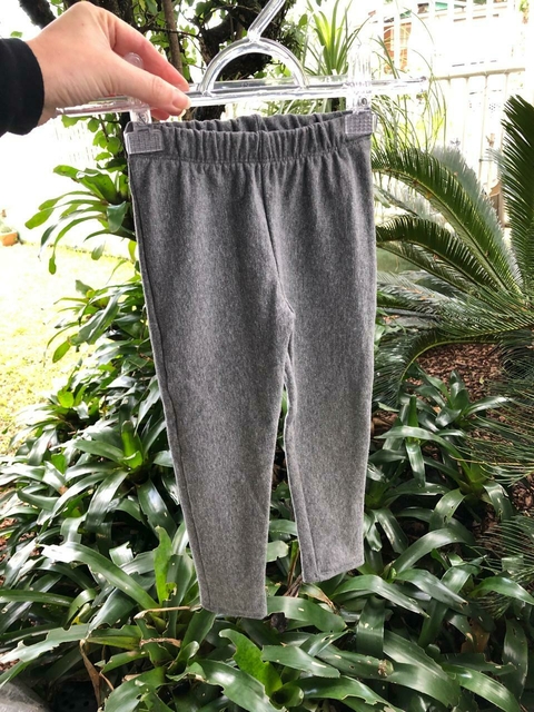 Calça Legging peluciada molecotton - cinza chumbo