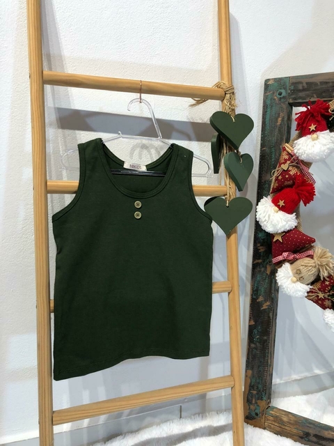 Regata Verde Botões