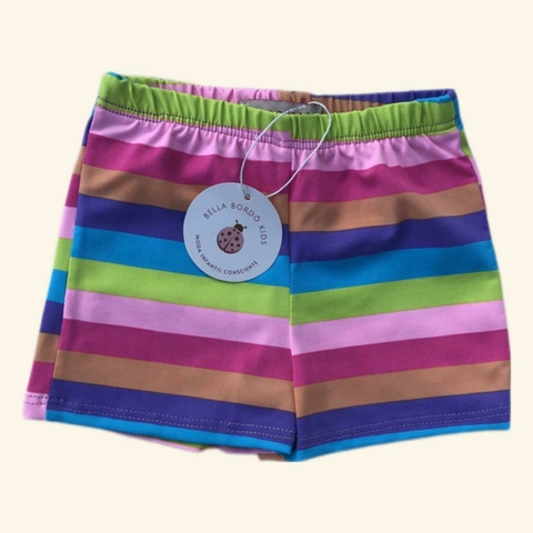 Short Listrado Colorido