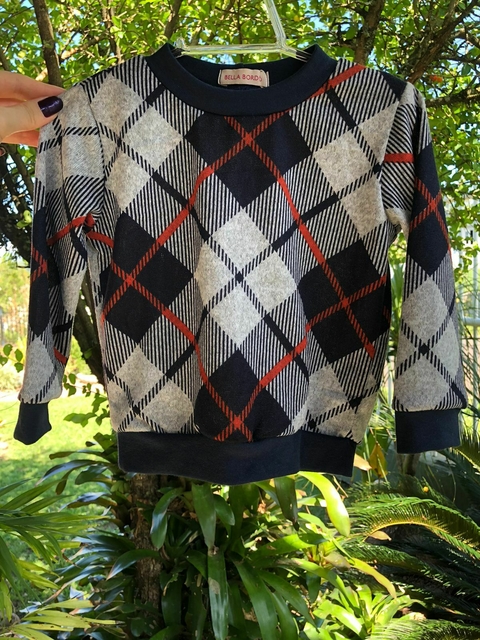 Blusa de Moletinho Salamê - Xadrez