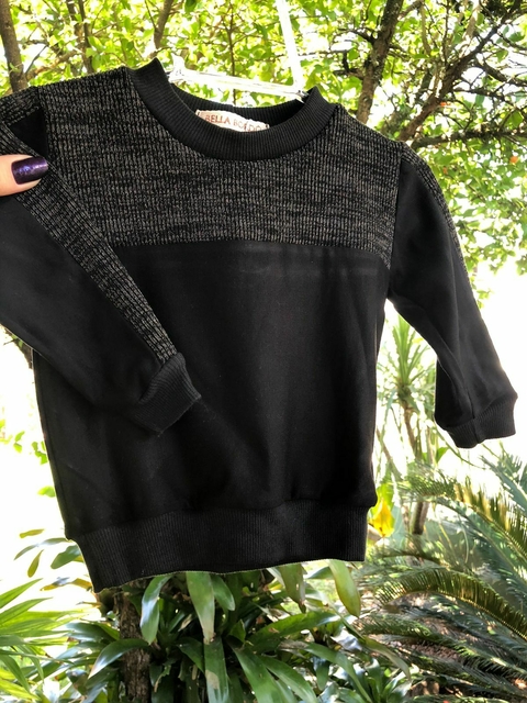 Blusa de Moletinho Salamê - Preto