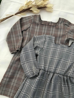 Vestido Melina - Xadrez Marrom - loja online