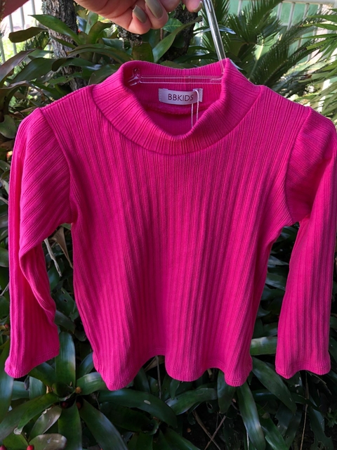 Blusa Canelada Rosa