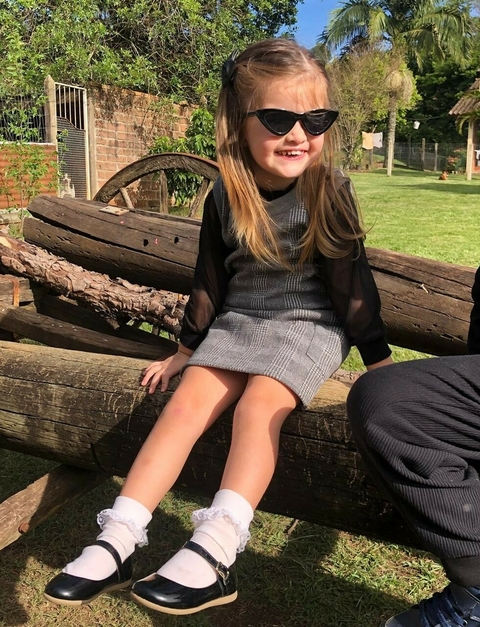 Conjunto Colete + Saia Xadrez