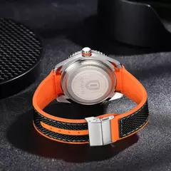 QINGXIYA-Relógio de quartzo masculino com pulseira de silicone, impermeável, l - loja online
