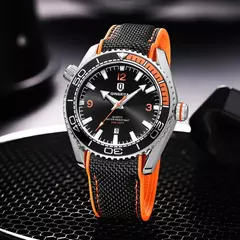 QINGXIYA-Relógio de quartzo masculino com pulseira de silicone, impermeável, l