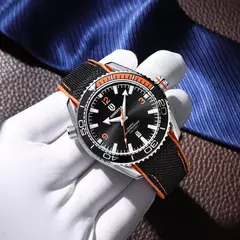 Imagem do QINGXIYA-Relógio de quartzo masculino com pulseira de silicone, impermeável, l