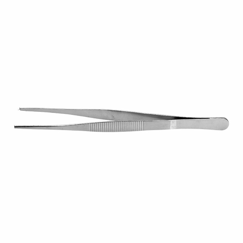 Pinça Culinária Reta Com Garra Aço Inox Prata 20 cm - Allonsy