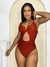 Maiô Recortes - Terracota - comprar online