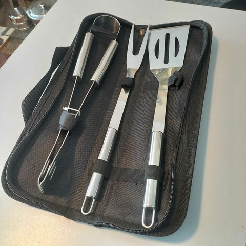 Set asado acero inoxidable