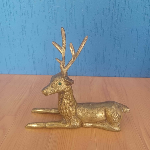 Grande cervo em bronze