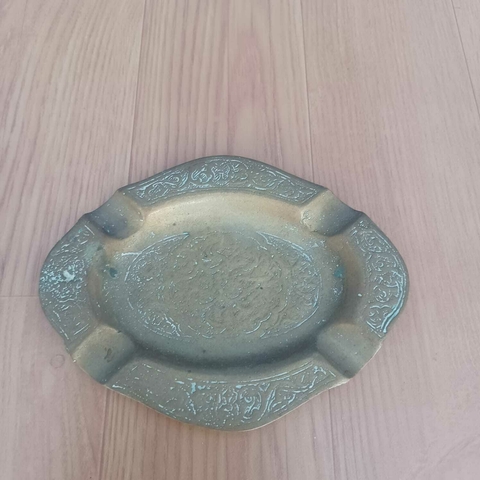 Cinzeiro indiano em bronze