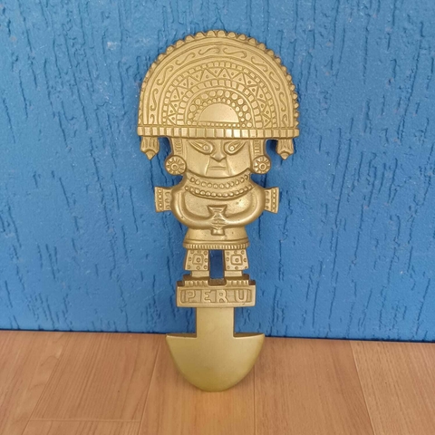 Faca cerimonial peruana em bronze