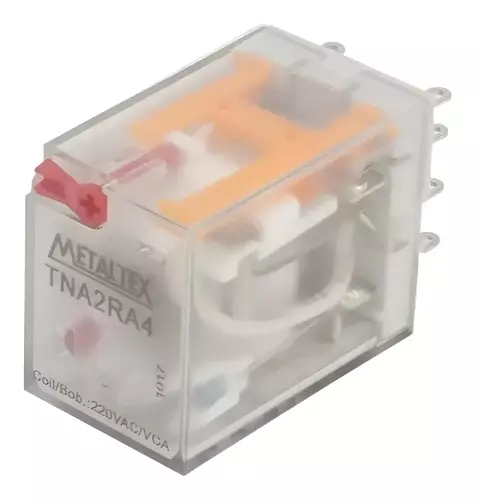 Relé subminiatura TNA2RA4 2 REV 10 A 220 V CA – METALTEX