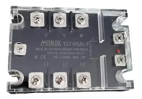 Relé de estado sólido TST-60AS-P 60 A Tri 4-32VCC/48-530VCA